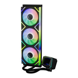 Cooler CPU XPG LEVANTE II 360, iluminare RGB, 3 x 120 mm (Negru) imagine