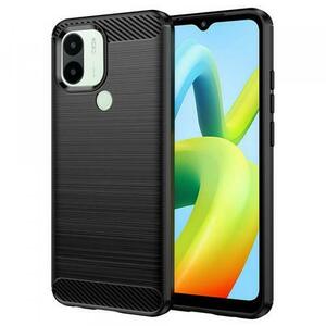 Husa pentru Xiaomi Redmi A2+ / A1+, Techsuit, Carbon, Neagra imagine