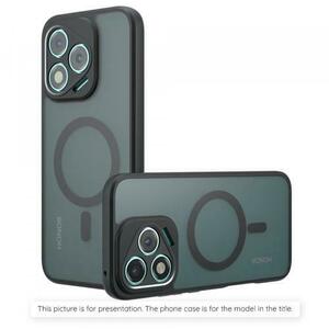 Husa MagSafe pentru Apple iPhone 12, Techsuit, PureFrost, Neagra imagine