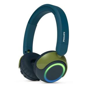 Casti Stereo Wireless On-Ear Philips Seria 4000 TAK4200CT/00, Bluetooth, Autonomie 45 ore, Microfon (Verde) imagine
