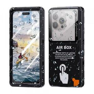 Husa Universala Waterproof pentru Telefon max. 6.9inch, ShellBox, AirBox, Neagra imagine