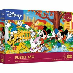 Puzzle Trefl din 160 piese - Mickey Mouse și prietenii: Joaca cu baltile imagine