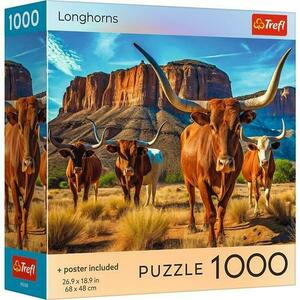 Puzzle Trefl din 1000 piese - Cu coarne lungi imagine
