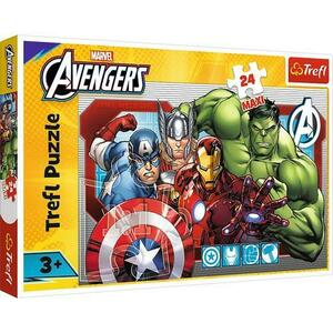 Puzzle Trefl cu 24 de piese maxi - Marvel Avengers imagine