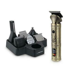 Aparat de tuns multifunctional Esperanza EBC006 7-in-1, Autonomie 90 minute, 8 piepteni, Trimmer (Auriu) imagine