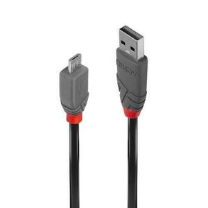 Cablu de date Lindy LY-36734, 3m, USB 2.0 Type A - MicroUSB imagine