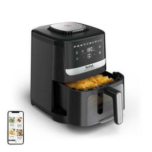 Friteuza cu aer cald Tefal Easy Fry Silence EY5568E0, 5 l, 10 programe, 1670 W, Temperatura ajustabila 40-200 C (Negru) imagine