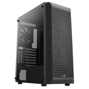 Carcasa AeroCool Beam V1, Fara sursa, Middle Tower (Negru) imagine