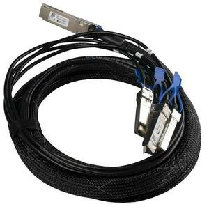 Cablu cu modul, MikroTik, QSFP28/SFP28, Negru/Argintiu imagine