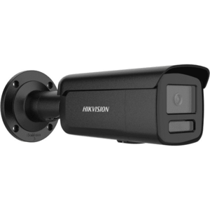 Camera supraveghere exterior IP cu iluminare duala Hikvision ColorVu DS-2CD2T47G3-LIY/BK, 4 MP, 2.8 mm, IR/lumina alba 60 m, slot card, PoE (Negru) imagine