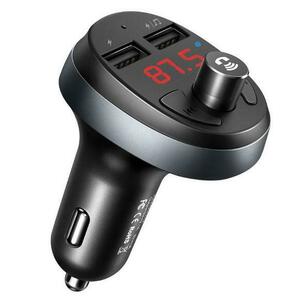 Modulator FM Mcdodo CC-6880, Dual USB, display, 3.1 A, bluetooth 4.2 (Negru) imagine