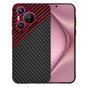 Husa pentru Huawei Pura 70, Techsuit, Carbonite FiberShell, Neagra Rosie imagine