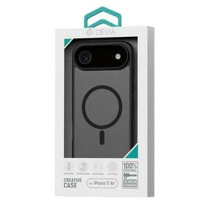 Husa Devia Pino Series Magnetic Shockproof pentru iPhone Air, Negru imagine