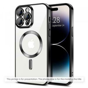 Husa MagSafe pentru Apple iPhone Air, Techsuit, Luxury Crystal, Neagra imagine