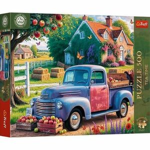 Puzzle Trefl Premium Plus Tea Time Campionatul European Masina Fermierului, 500 de piese imagine