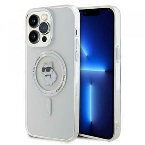 Husa MagSafe pentru Apple iPhone 15 Pro Max, Karl Lagerfeld, IML Choupette, Transparenta imagine