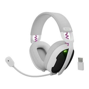 Casti Gaming Fury Fukiya F6, Wireless 2.4Ghz, Bluetooth (Alb/Gri) imagine