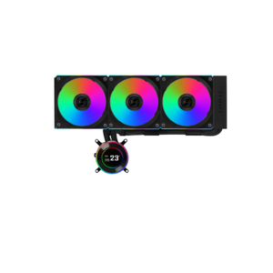 Cooler CPU Lian Li HYDROSHIFT II LCD-C 360CL, iluminare ARGB (Negru) imagine