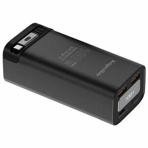Acumulator extern KRUGER&MATZ KM0915, 20000 mAh, 100 W QC PD, 2x USB-A, 2 x USB Type-C (Negru) imagine