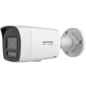 Camera supraveghere exterior IP cu iluminare duala Hikvision ColorVu DS-2CD1027G2H-LIUF/SL(2.8MM), 2MP, 2.8 mm, IR/lumina alba 30 m, microfon si difuzor, slot card, PoE, lumina stroboscopica imagine
