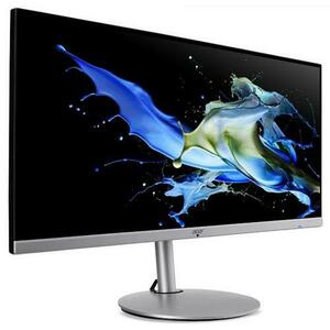 Monitor IPS LED Acer 34inch CB342CUsemiphuzx, UWQHD (3440 x 1440), HDMI, DisplayPort, Boxe, 4 ms (Argintiu) imagine