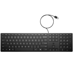 Tastatura HP 320K, Wired, USB, Layout US (Negru) imagine