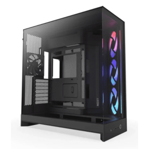 Carcasa H9 Flow RGB 2025, Middle Tower, Fara sursa (Negru) imagine
