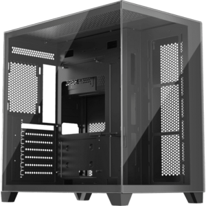 Carcasa 1ST PLAYER MV8 TP, Middle Tower, Fara sursa (Negru) imagine