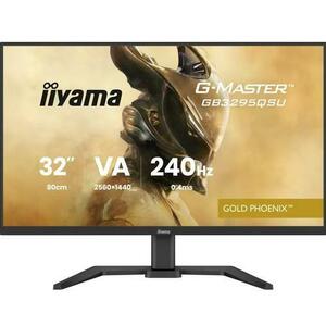 Monitor Gaming Fast VA LED Iiyama 31.5inch GB3295QSU-B1, WQHD (2560 x 1440), HDMI, DisplayPort, Boxe, 240 Hz, 0.4 ms (Negru) imagine