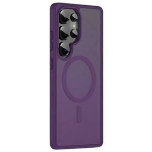 Husa Protectie Spate Lemontti LEMHEGSGS25UM EliteGuard Magnetic pentru Samsung Galaxy S25 Ultra (Mov) imagine