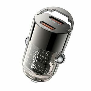 Incarcator Auto Yesido Y69, 30W, 3A, 2 x USB-C, Negru imagine