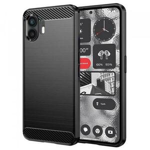 Husa pentru Nothing Phone (2), Techsuit, Carbon, Neagra imagine