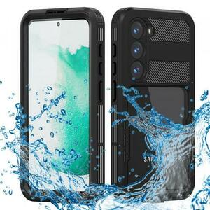 Husa Waterproof pentru Samsung Galaxy S23 S911, ShellBox, Neagra imagine