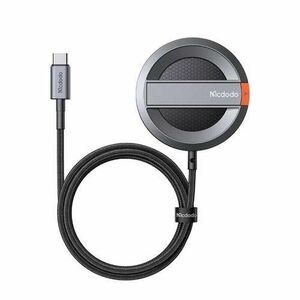 Incarcator wireless Mcdodo CH-5500 Magnetic, Suport, 15W, 1m (Gri) imagine