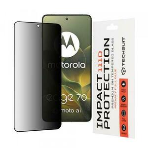 Folie de protectie Ecran Privacy Techsuit pentru Motorola Edge 70, Sticla Securizata, Full Glue, 111D imagine