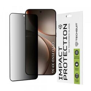 Folie de protectie Ecran Privacy Techsuit pentru Oppo Find X9, Sticla Securizata, Full Glue, 111D imagine