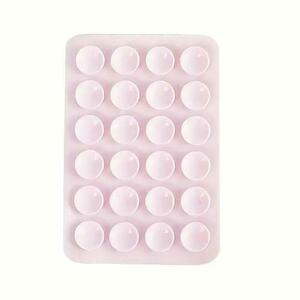 Suport Silicon cu ventuze Lemontti LEMSSVTRZ pentru telefon (Roz) imagine