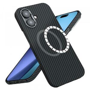 Husa MagSafe pentru Apple iPhone 17, Techsuit, Aramid Fiber, Neagra imagine