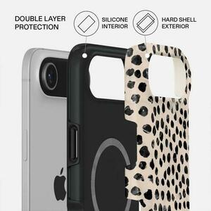 Husa Protectie Spate Burga Dual Layer Magsafe Almond Latte pentru Apple iPhone Air (Crem) imagine