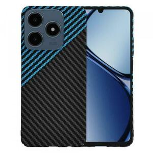 Husa pentru Realme C63 / C61, Techsuit, Carbonite FiberShell, Neagra Bleu imagine
