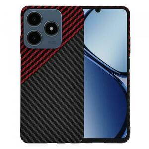Husa pentru Realme C63 / C61, Techsuit, Carbonite FiberShell, Neagra Rosie imagine