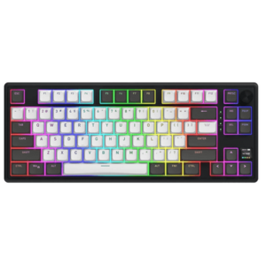 Tastatura Hator Skyfall Pro 80, Wireless 2.4Ghz, iluminare RGB (Negru) imagine