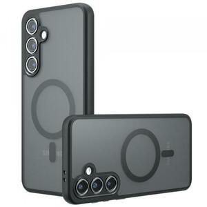 Husa MagSafe pentru Samsung Galaxy S24 FE S721, Techsuit, PureFrost, Neagra imagine