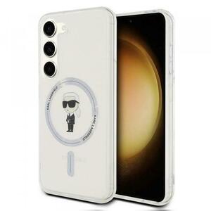 Husa MagSafe pentru Samsung Galaxy S23 S911, Karl Lagerfeld, IML Ikonik Karl, Transparenta imagine