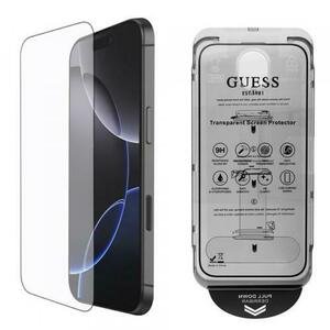 Folie de protectie Ecran Guess Classic Outline pentru Apple iPhone 16 Pro, Sticla Securizata, Full Glue, 2.5D imagine