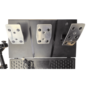 Set volan cu pedale si schimbator Tracer SimRacer TRAJOY47345 GameZone, 6in1, PlayStation 4, PC, Xbox One, Series X/S, Nintendo Switch (Negru) imagine