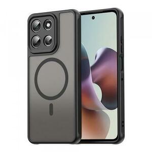 Husa MagSafe pentru Motorola Moto G56, Techsuit, HaloFrost II, Neagra imagine