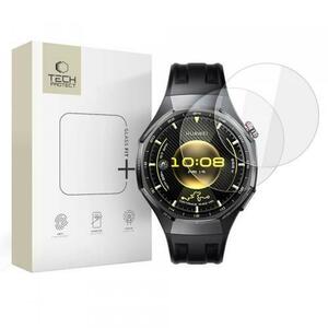 Folie Protectie Tech-Protect Fit+ pentru Huawei Watch GT 6 Pro, Set 2 bucati, Sticla Securizata imagine