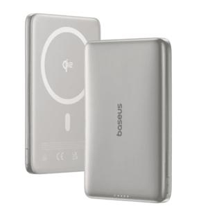 Acumulator extern Baseus PicoGo Qi2, 10000mAh, Magsafe, 15W, Ultra-Slim (Argintiu) imagine