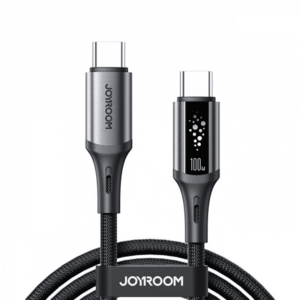 Cablu Date si Incarcare USB-C - USB-C Joyroom S-A60 StarTalk, 100W, 1.2m, Negru imagine